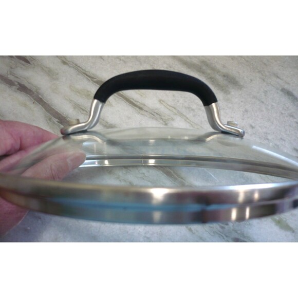 Simply Calphalon 7" OD 6.5” ID Glass Replacement Lid 0811612 Cool Touch Handle - Picture 5 of 8